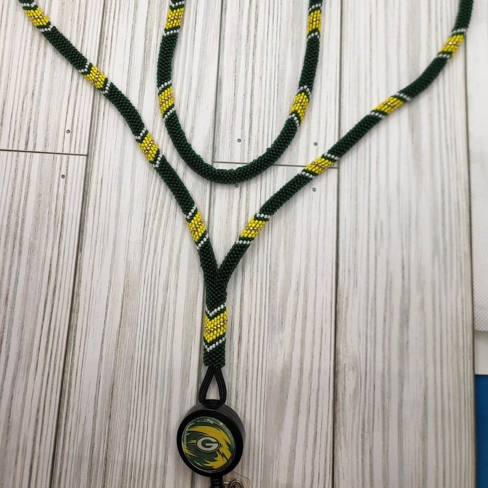 Handmade Peyote Stitch Lanyard